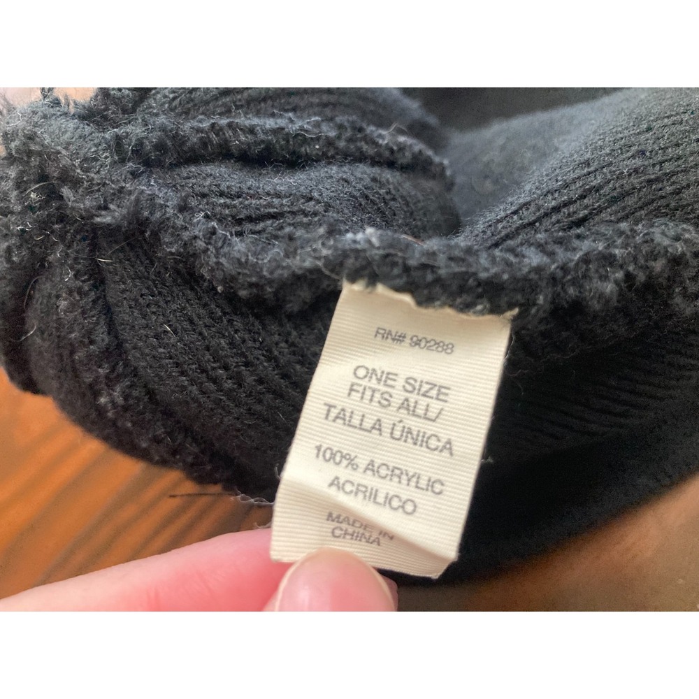 Adidas McMillanelite XC‎ Black Beanie Hat Climawarm One Size White - Picture 5 of 7